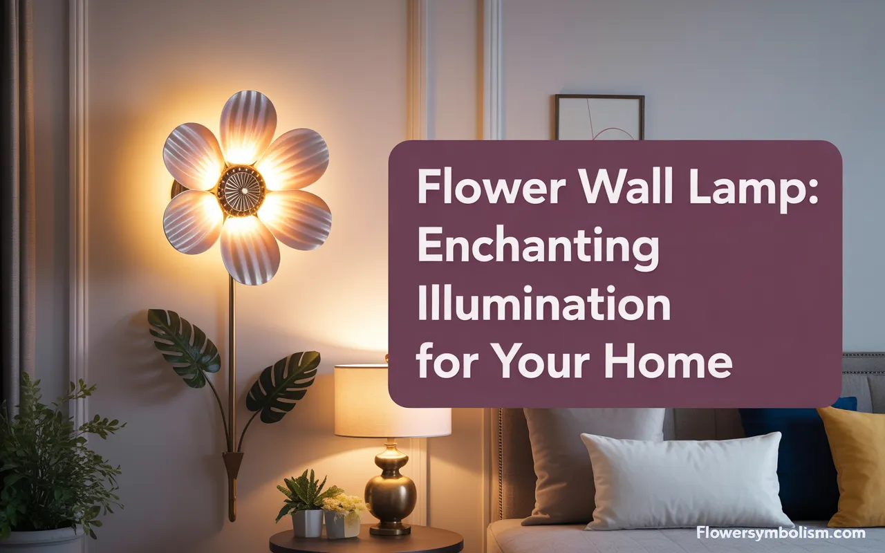 flower wall lamp