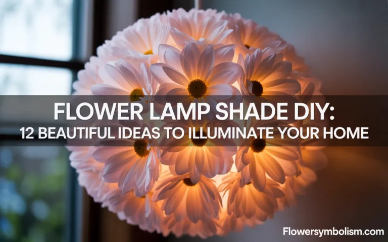 flower lamp shade diy
