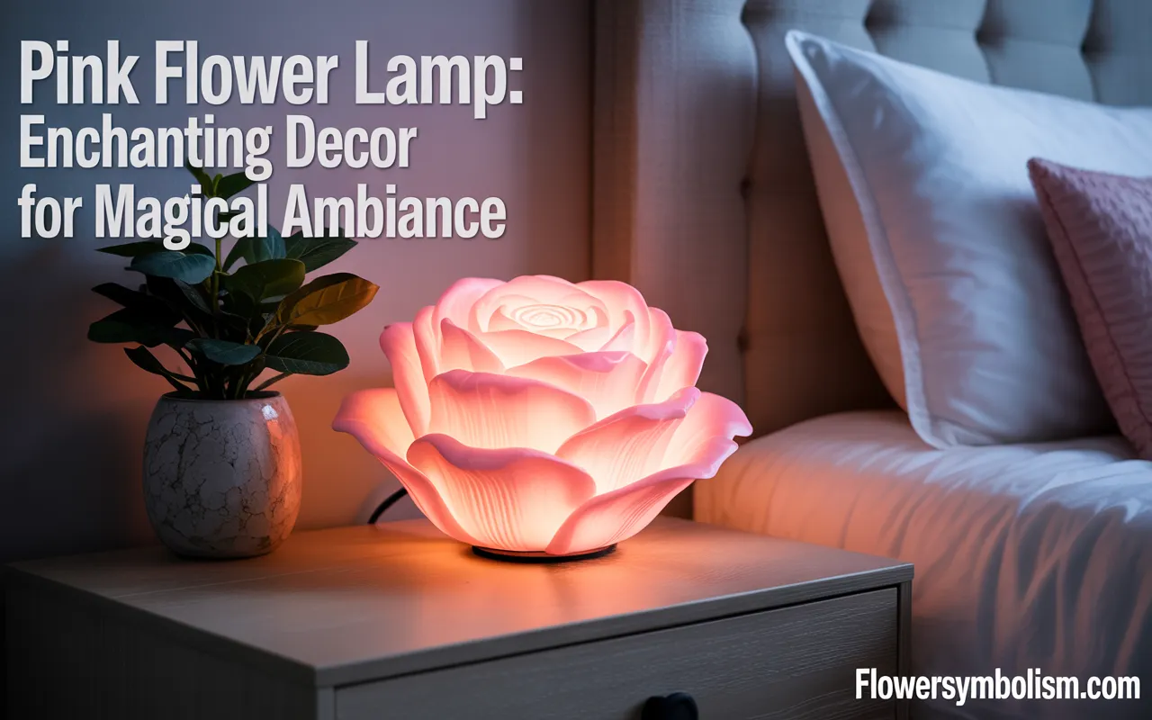 pink flower lamp