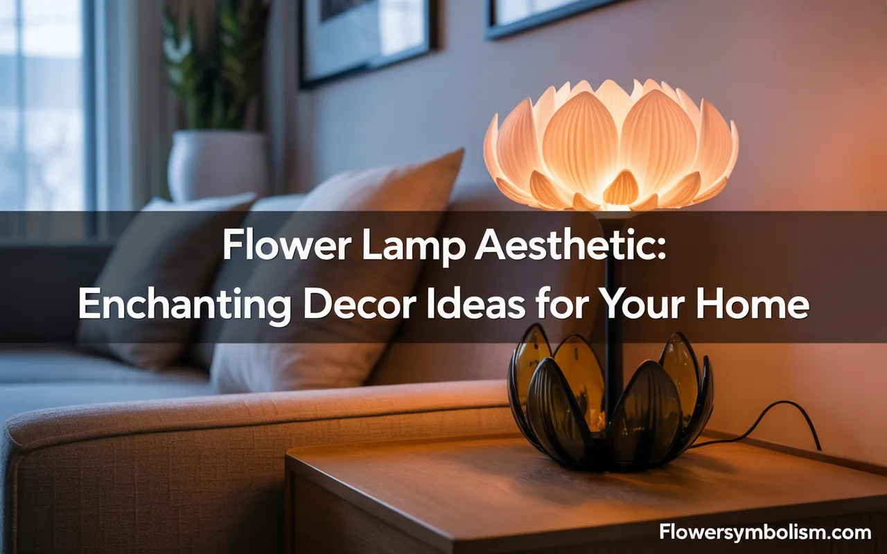 flower lamp aesthetic