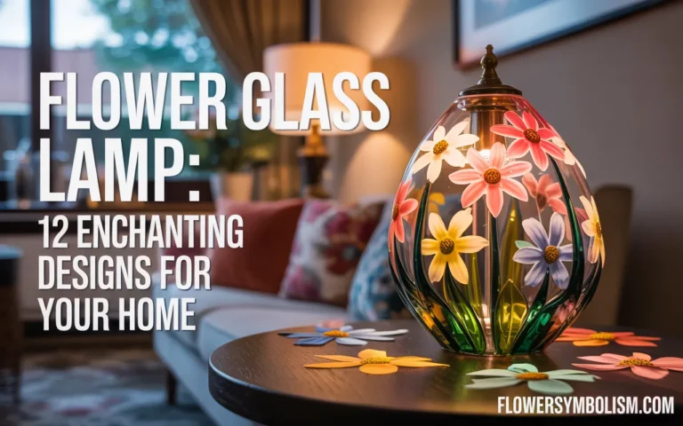flower glass lamp
