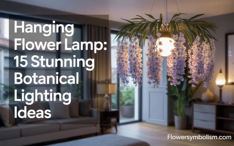 hanging flower lamp