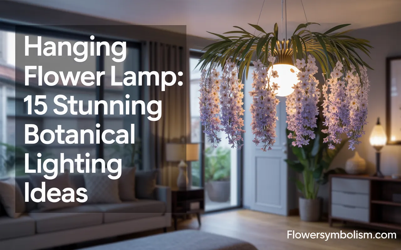 hanging flower lamp