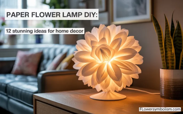 paper flower lamp diy