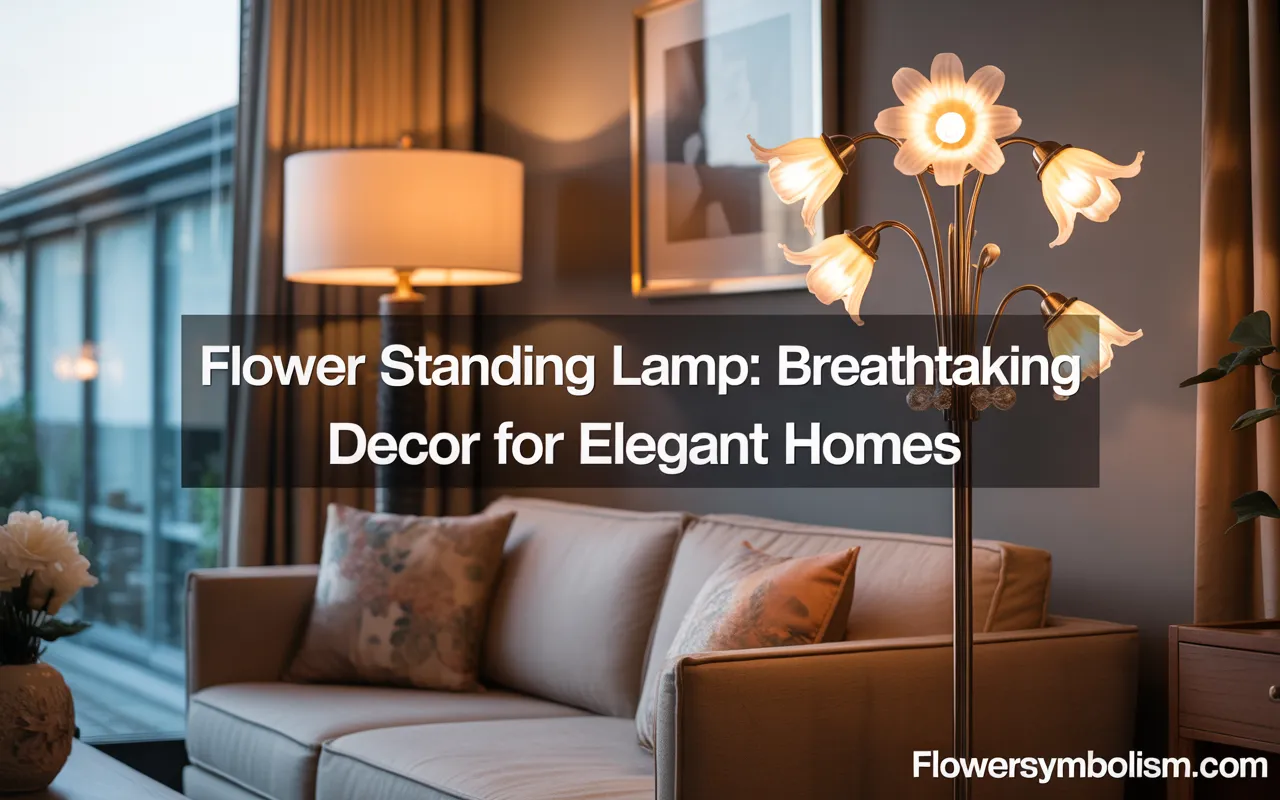 flower standing lamp
