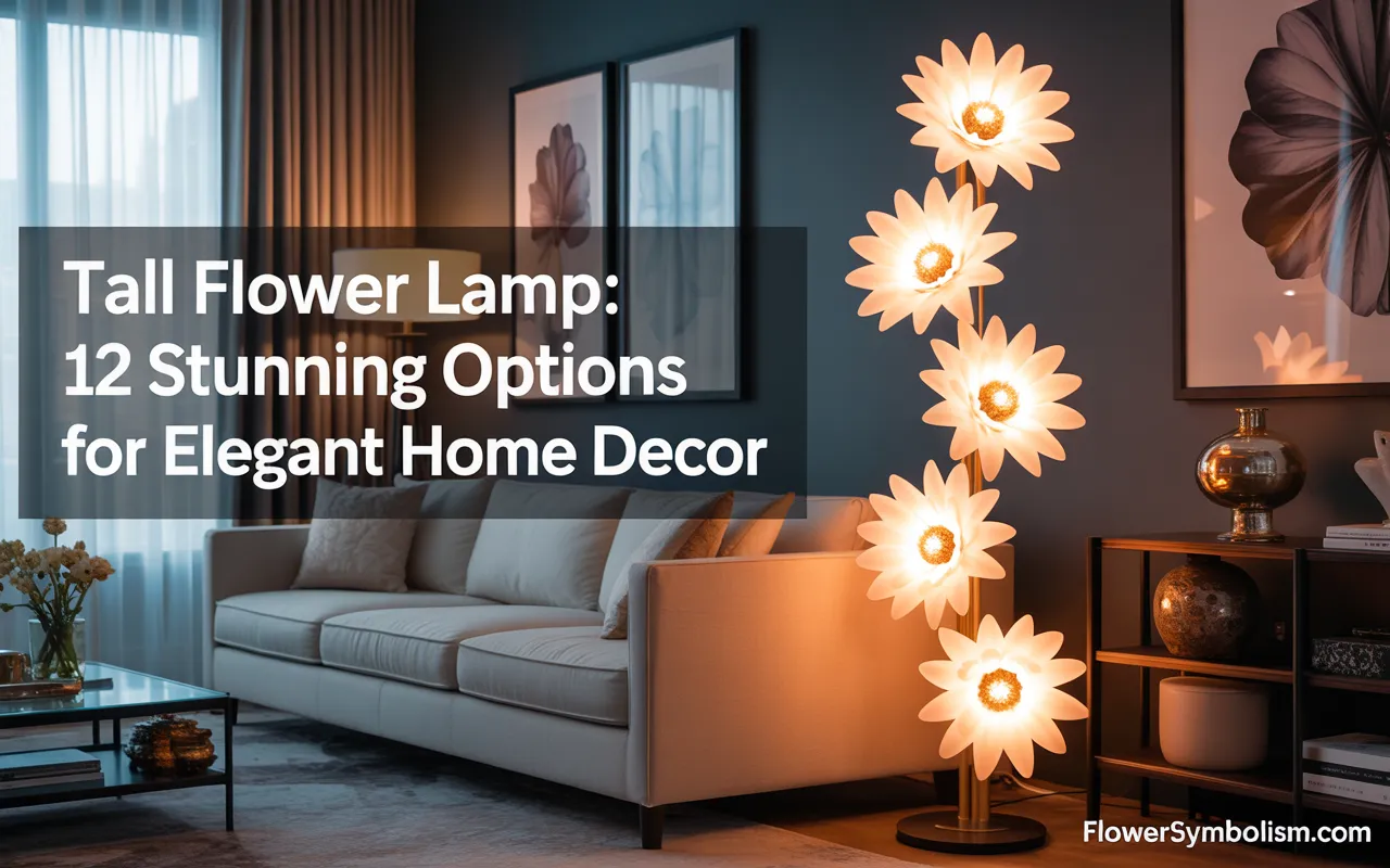 tall flower lamp
