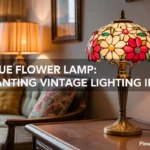 antique flower lamp