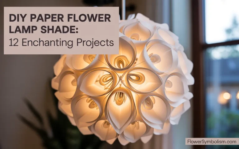 diy paper flower lamp shade