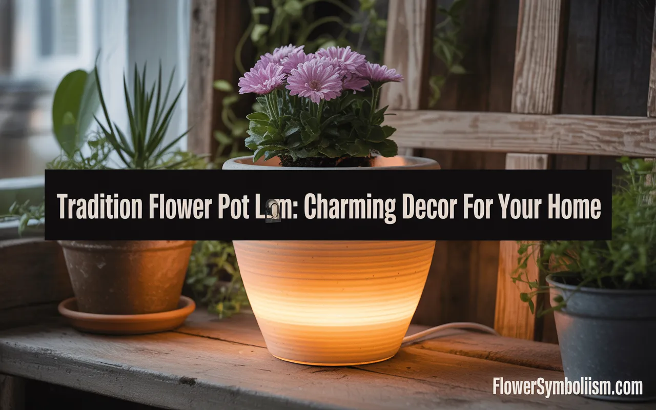 tradition flower pot lamp