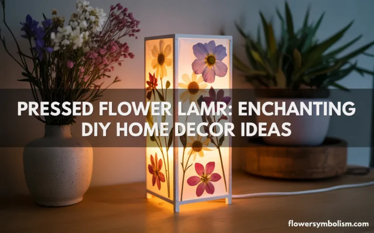 pressed flower lamp