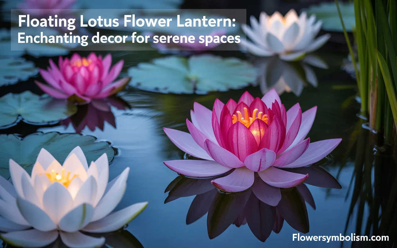 floating lotus flower lantern