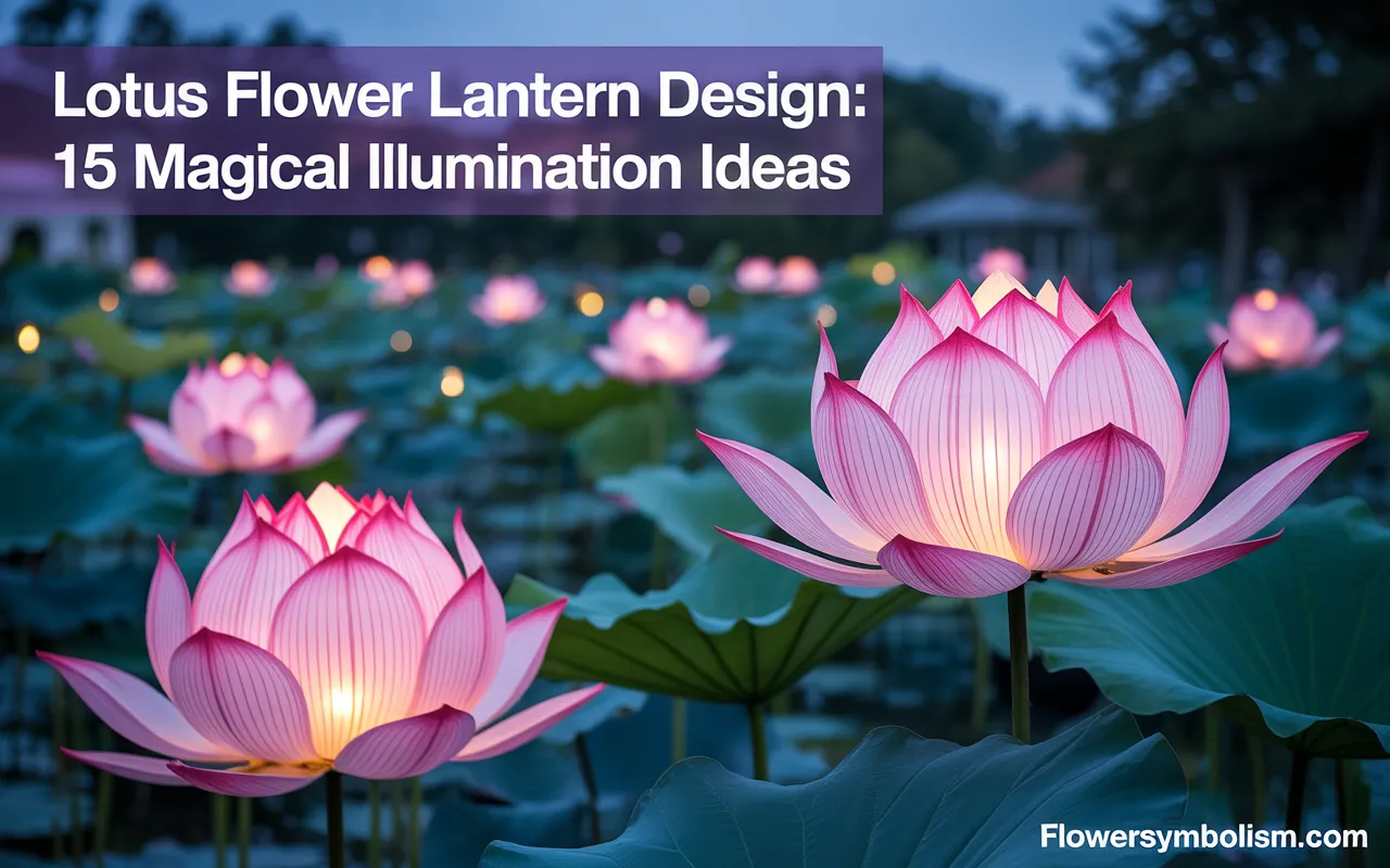 lotus flower lantern design