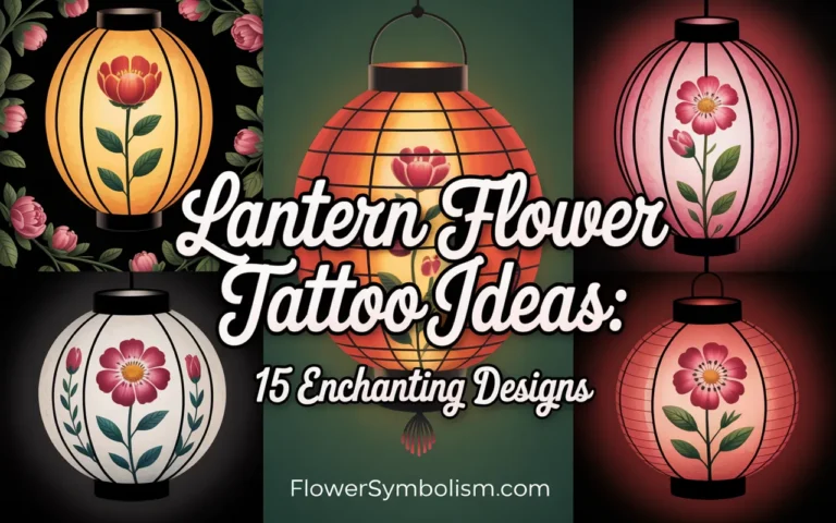 lantern flower tattoo ideas