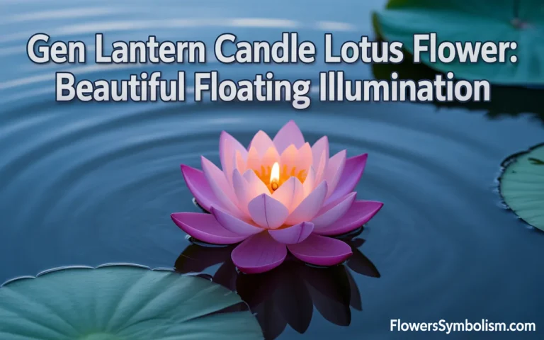 gen lantern candle lotus flower