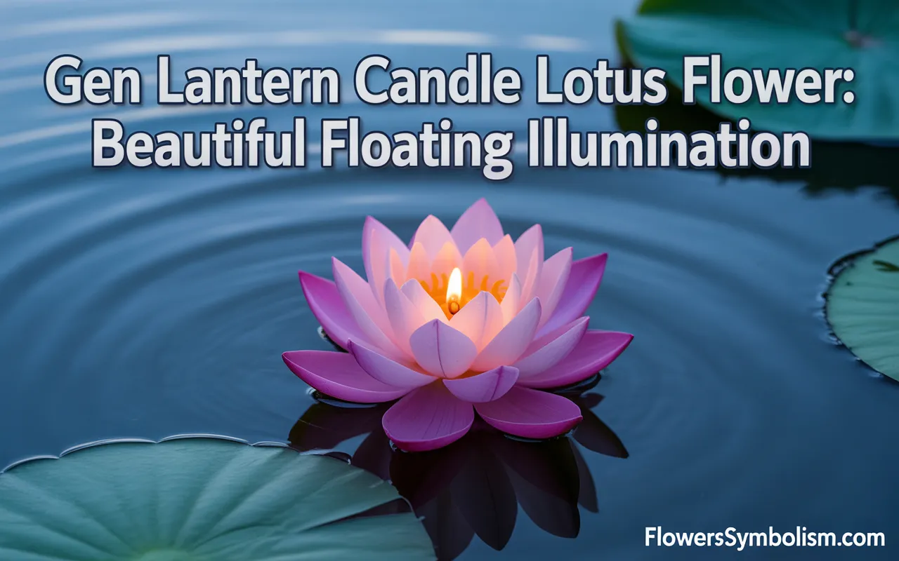 gen lantern candle lotus flower