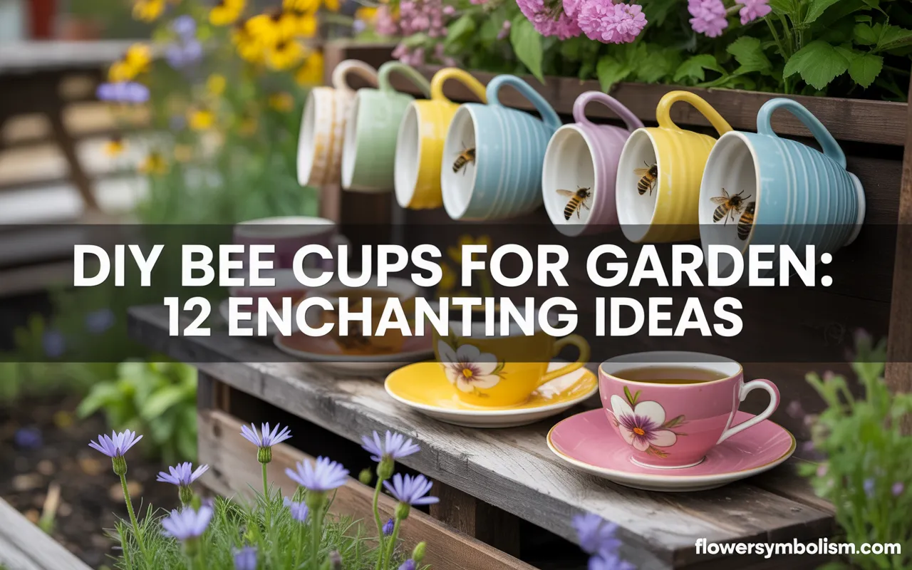 diy bee cups for garden