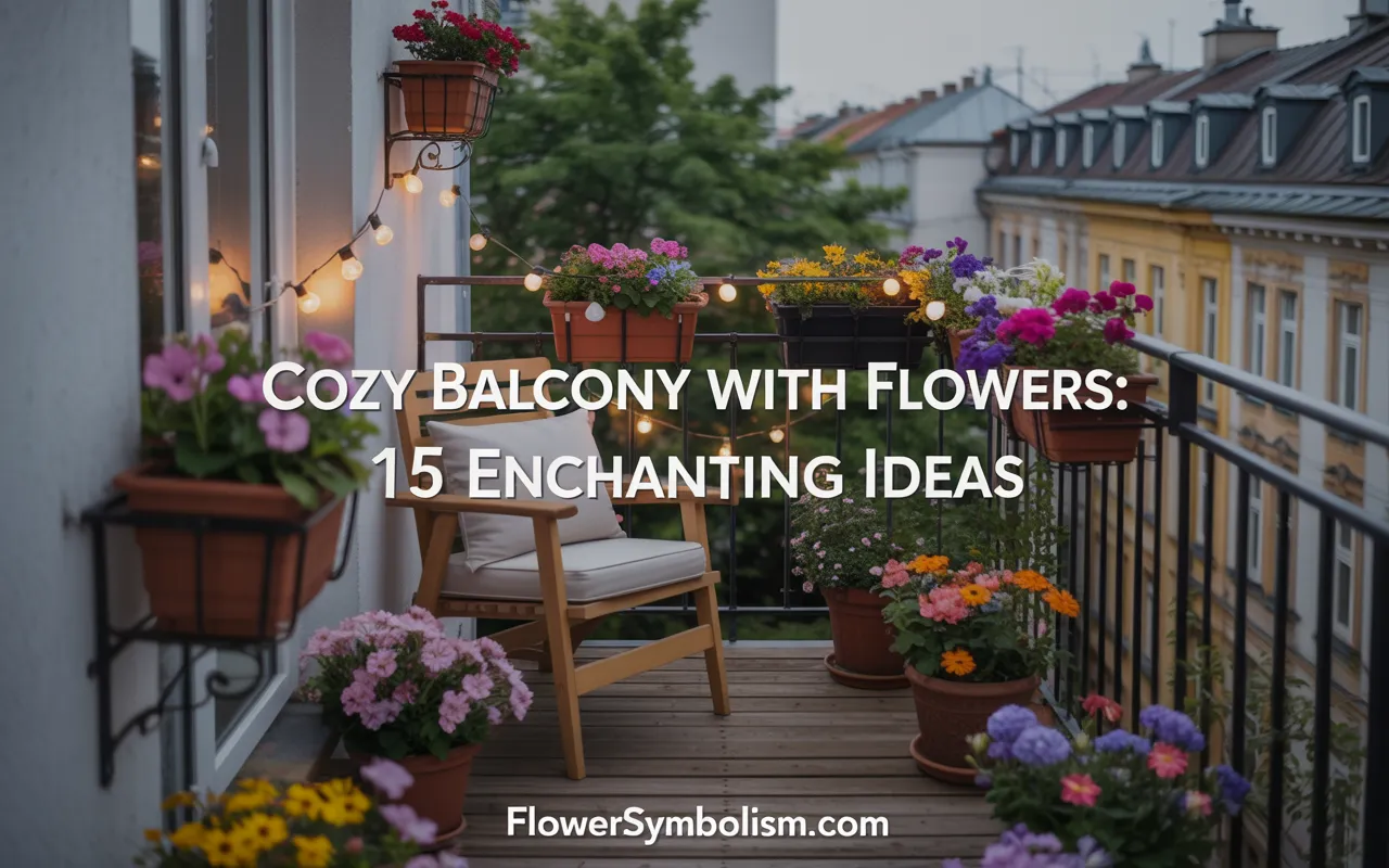 cozy balcony with flowers