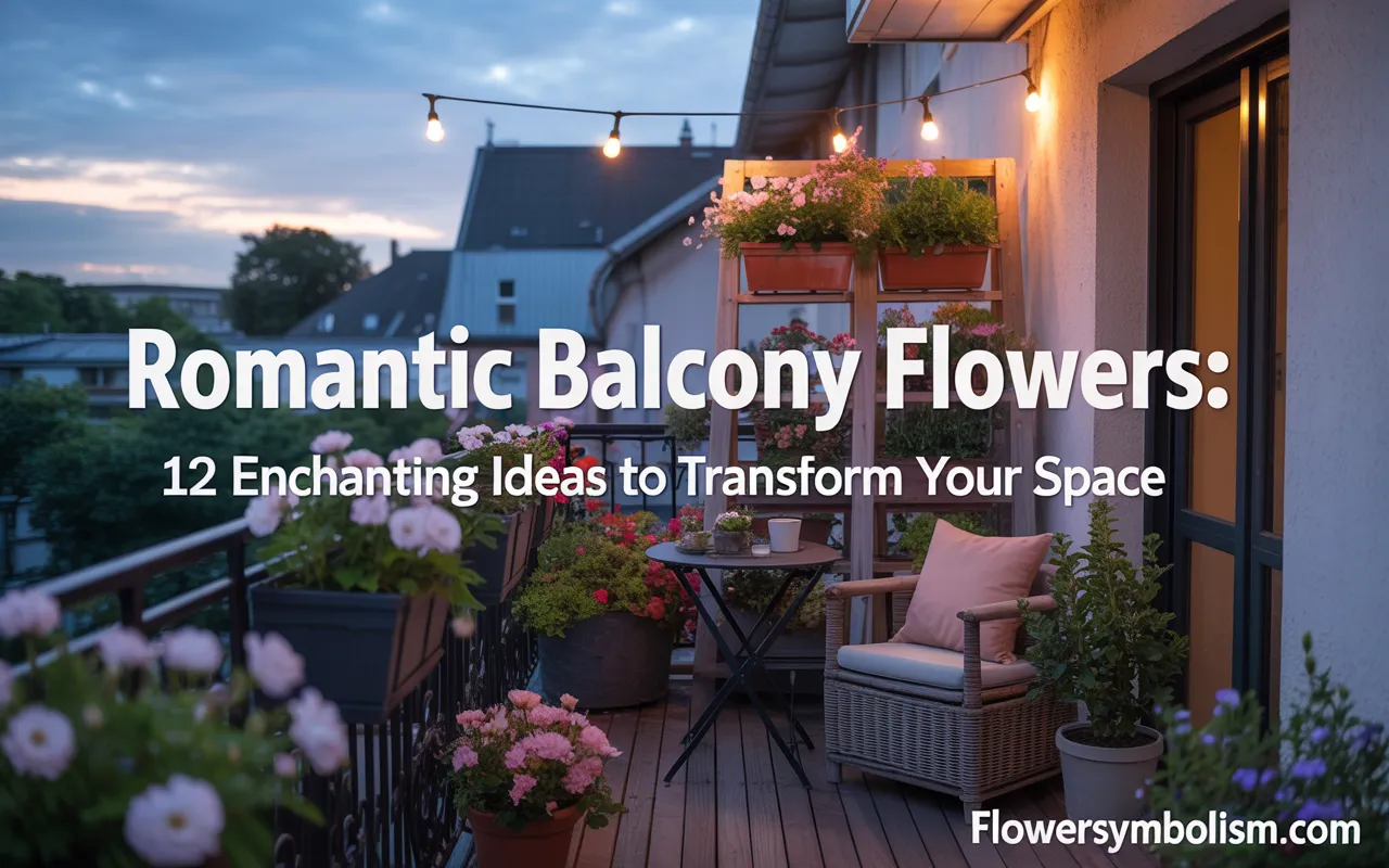 romantic balcony flowers