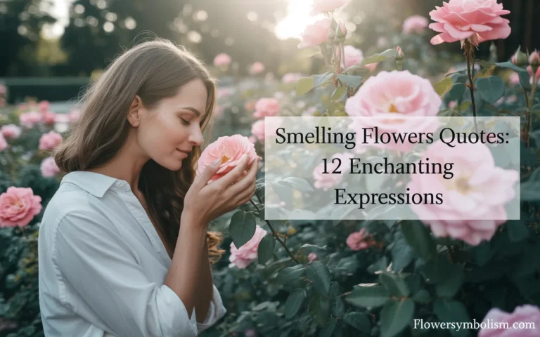 smelling flowers quotes