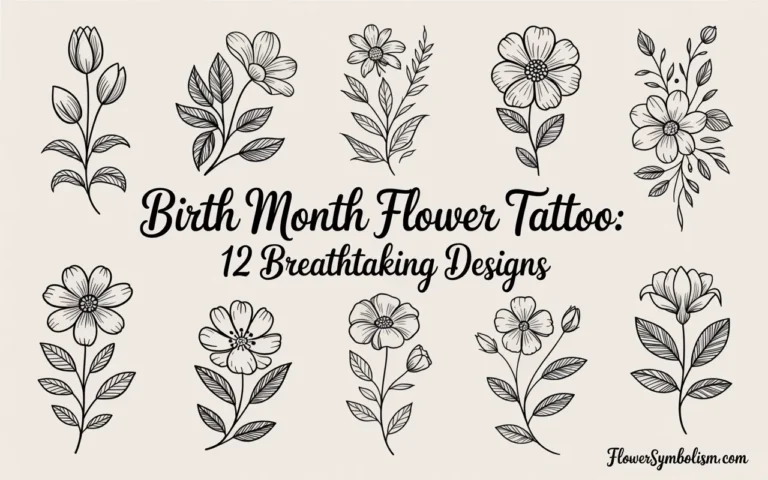 birth month flower tattoo