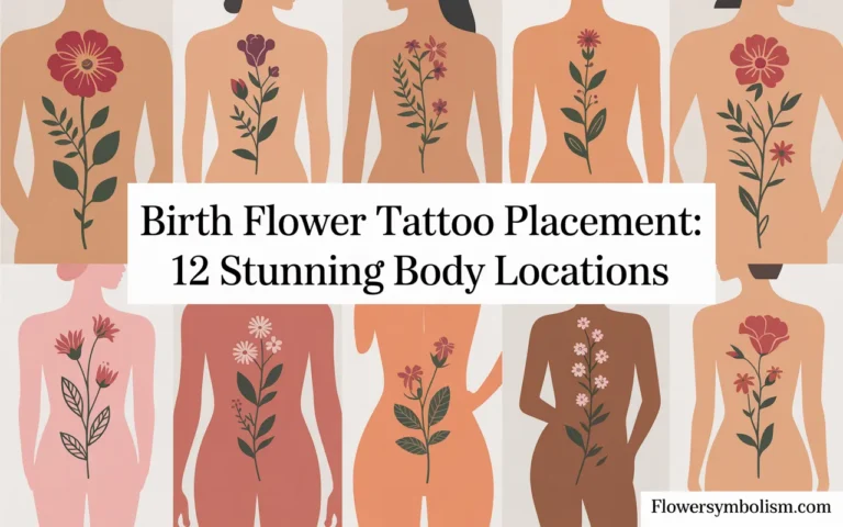 birth flower tattoo placement
