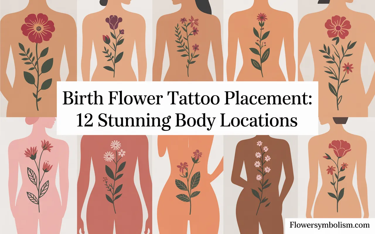 birth flower tattoo placement