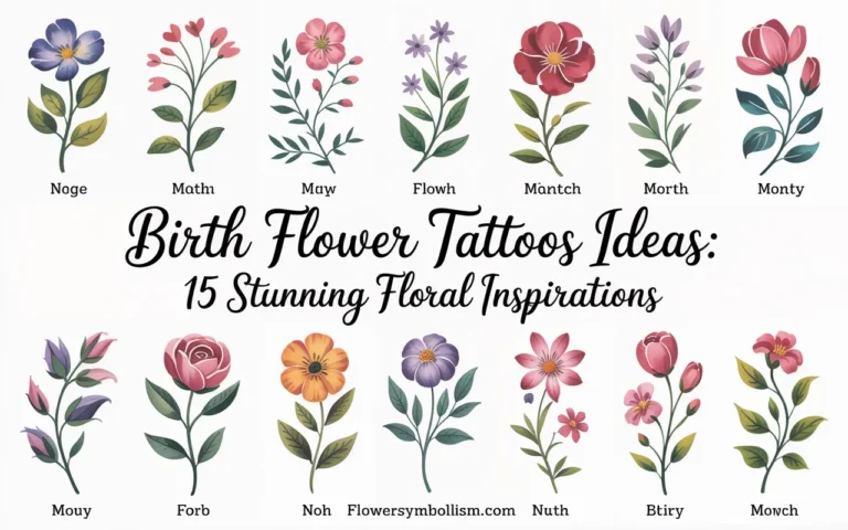 birth flower tattoos ideas