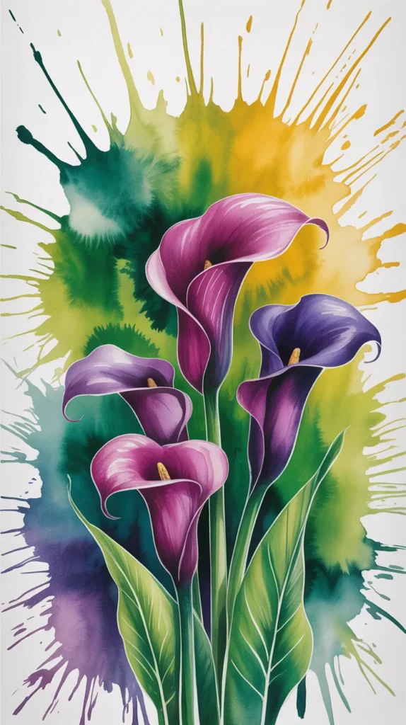 Colorful-Watercolor-Flowers