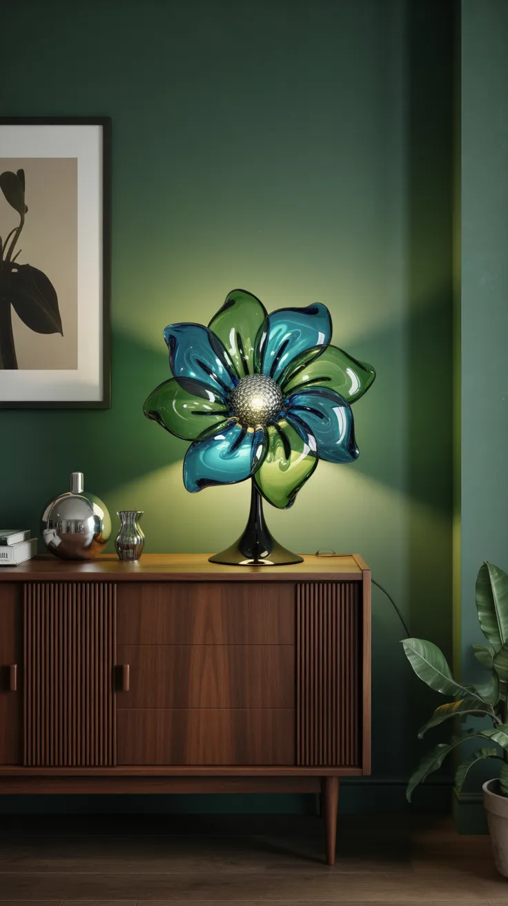 Vintage Flower Lamp: Enchanting Decor For Your Home