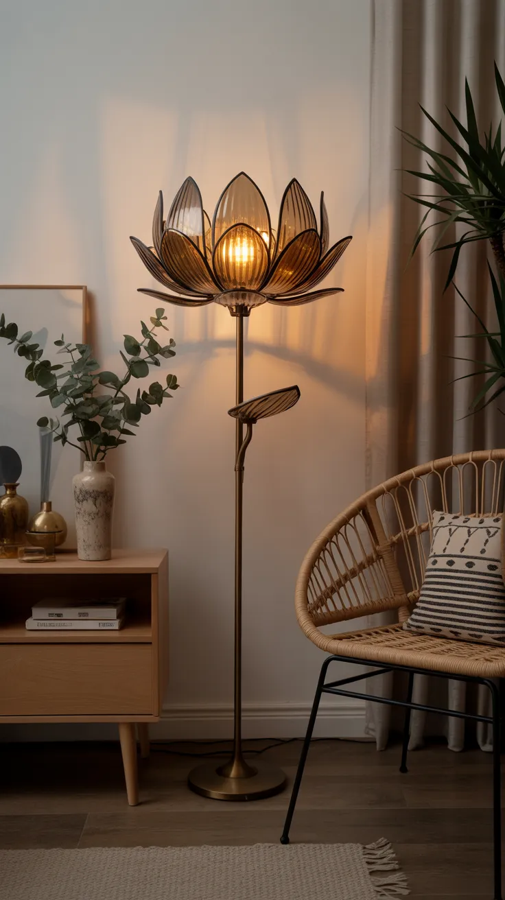 Vintage Flower Lamp: Enchanting Decor For Your Home