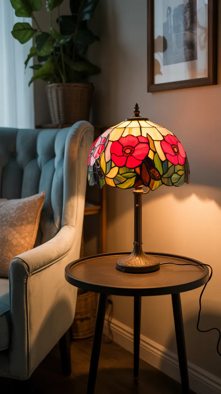 Vintage Flower Lamp: Enchanting Decor For Your Home