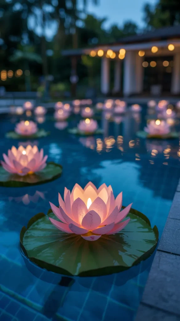 Gen Lantern Candle Lotus Flower: Beautiful Floating Illumination