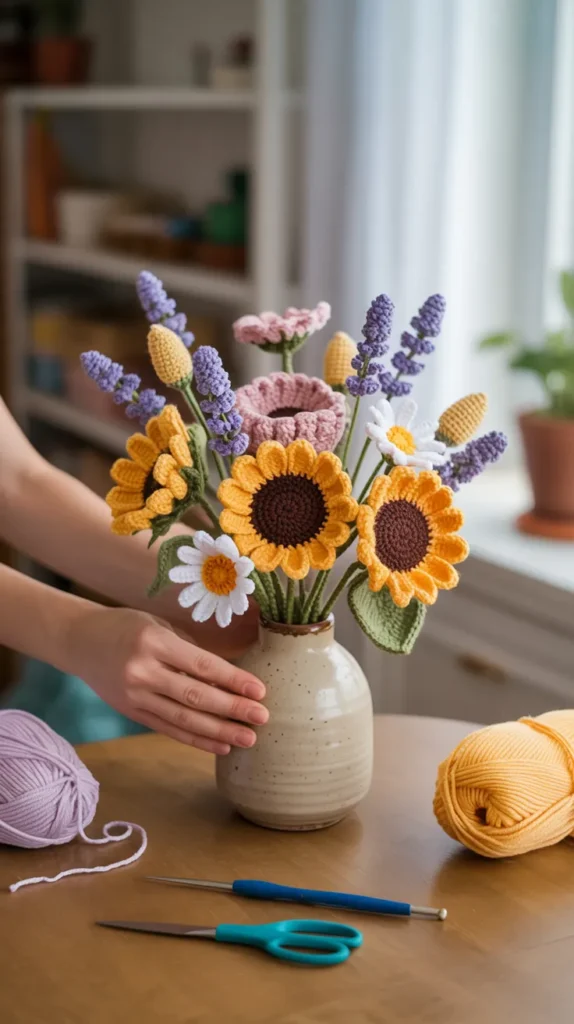 Crochet Flower Bouquet: Stunning Handmade Floral Arrangements