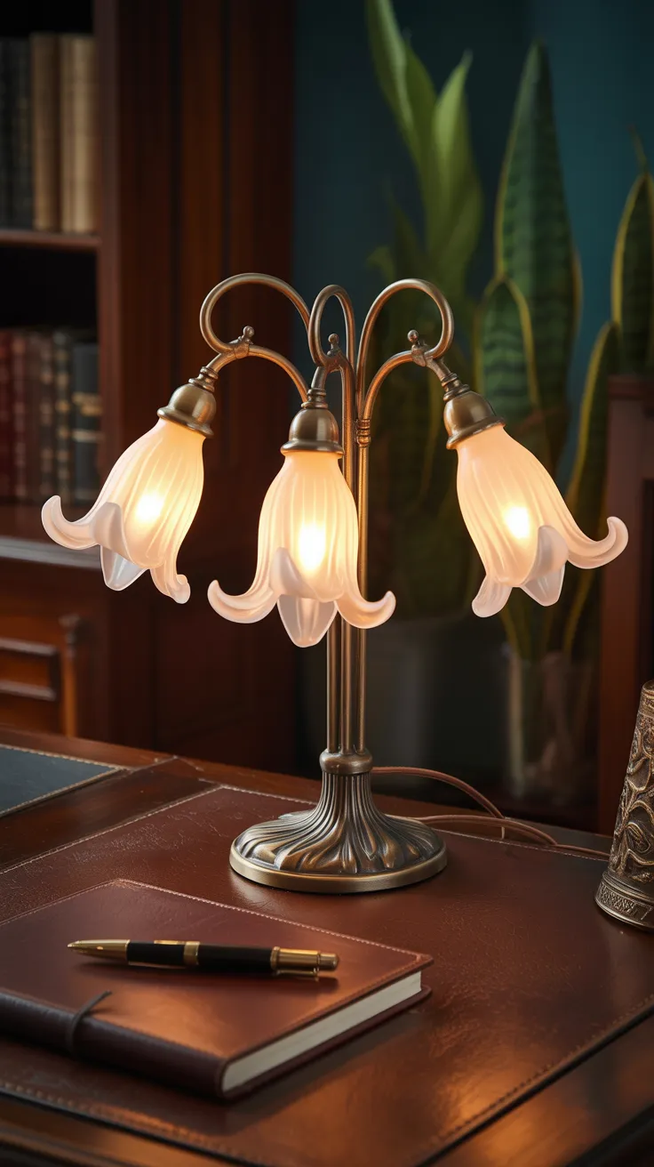 Vintage Flower Lamp: Enchanting Decor For Your Home