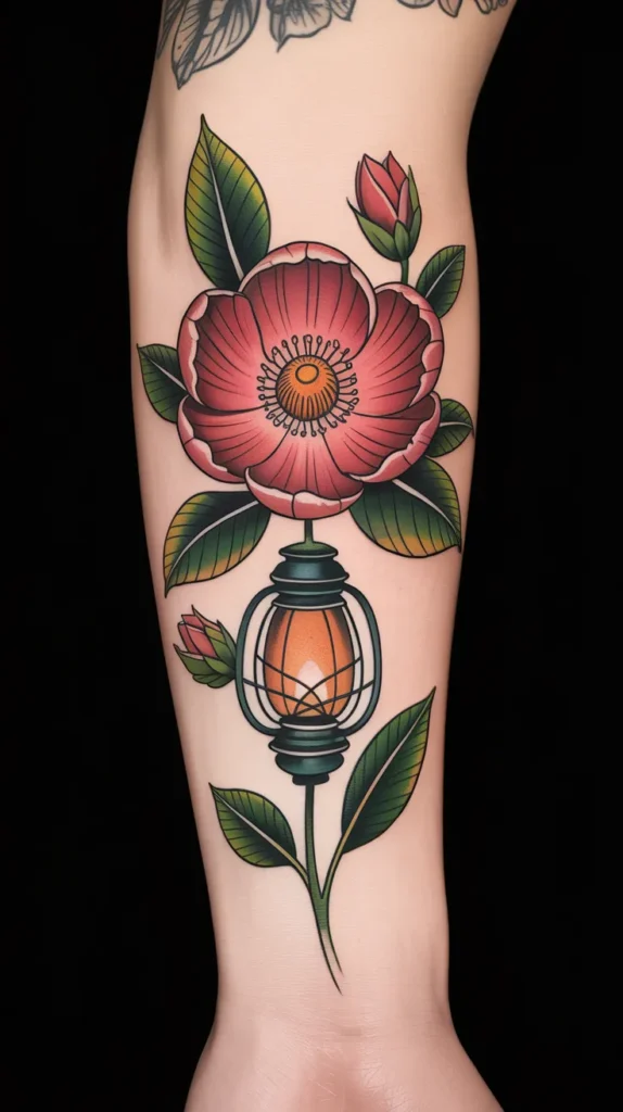 Lantern Flower Tattoo Ideas: 15 Enchanting Designs