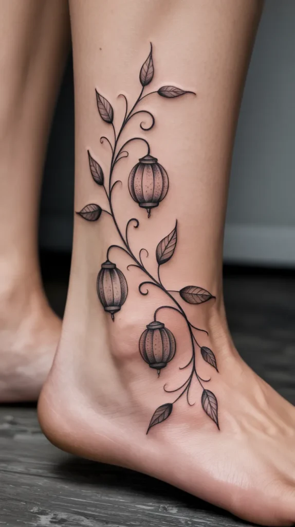 Lantern Flower Tattoo Ideas: 15 Enchanting Designs