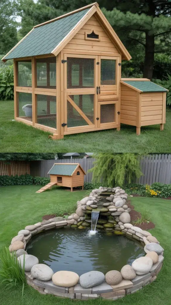 Duck Coop Ideas With Pond: 12 Stunning Designs