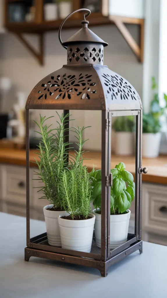 Flower Inside Decorative Lantern - 12 Enchanting Ideas