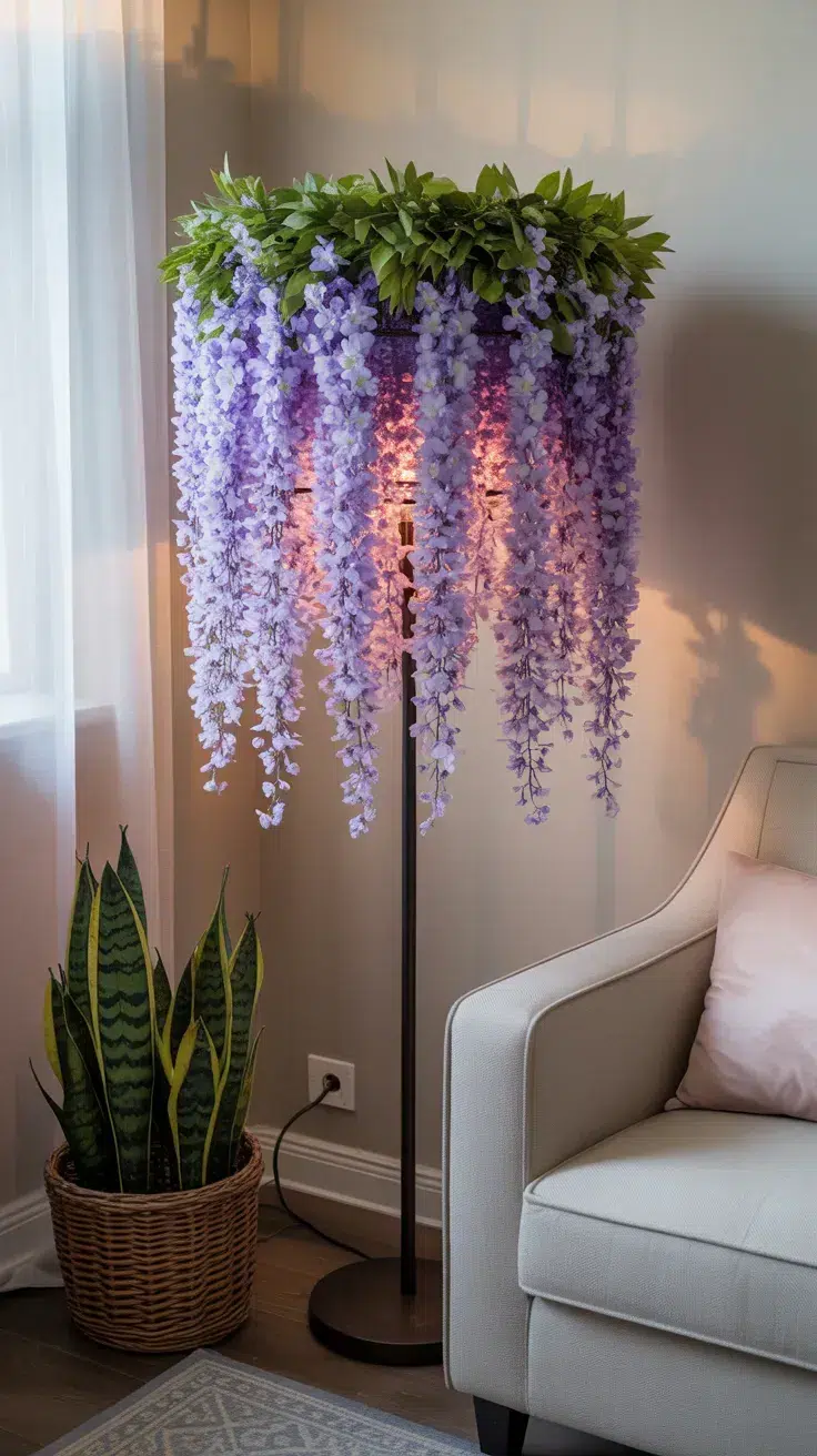 Flower Lamp Shade DIY: 12 Beautiful Ideas To Illuminate Your Home