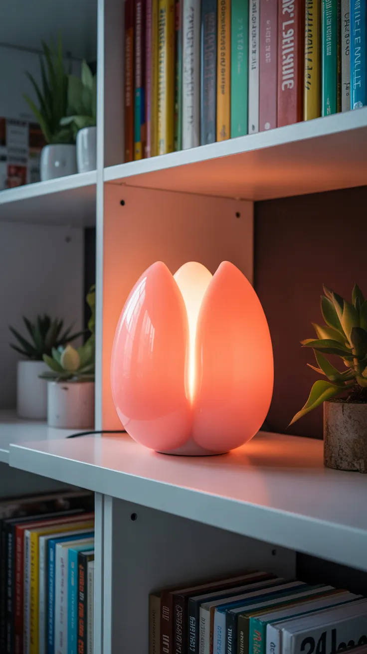 Pink Flower Lamp: Enchanting Decor for Magical Ambiance