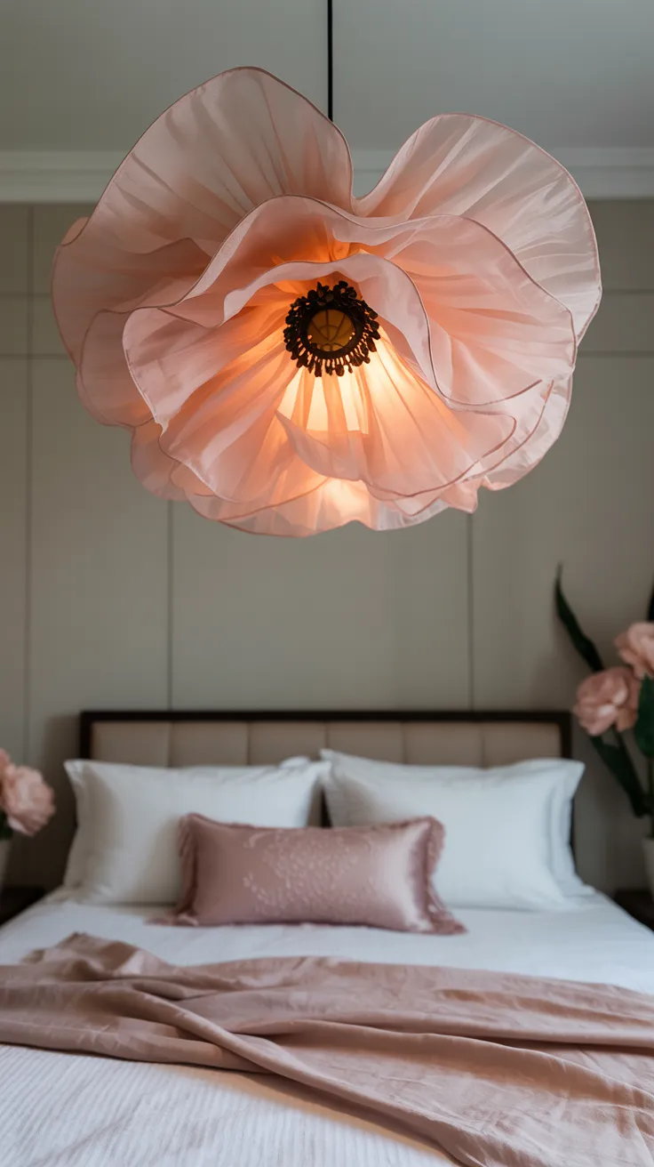Pink Flower Lamp: Enchanting Decor for Magical Ambiance