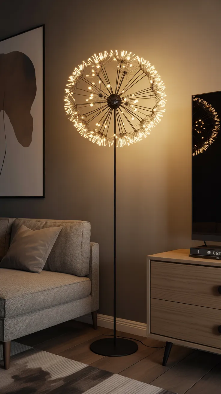 Flower-Shaped Lamps With Glowing Bulbs: 10 Enchanting Designs