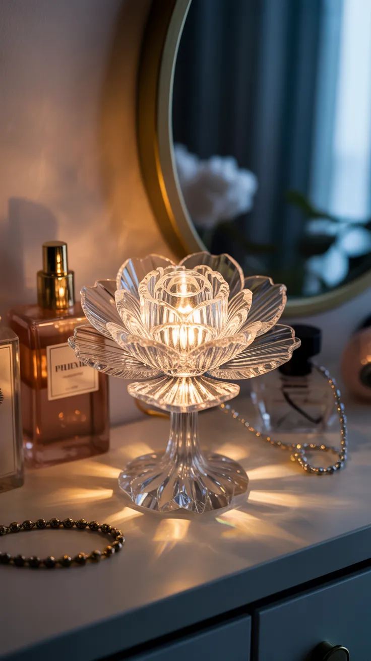 Flower-Shaped Lamps With Glowing Bulbs: 10 Enchanting Designs