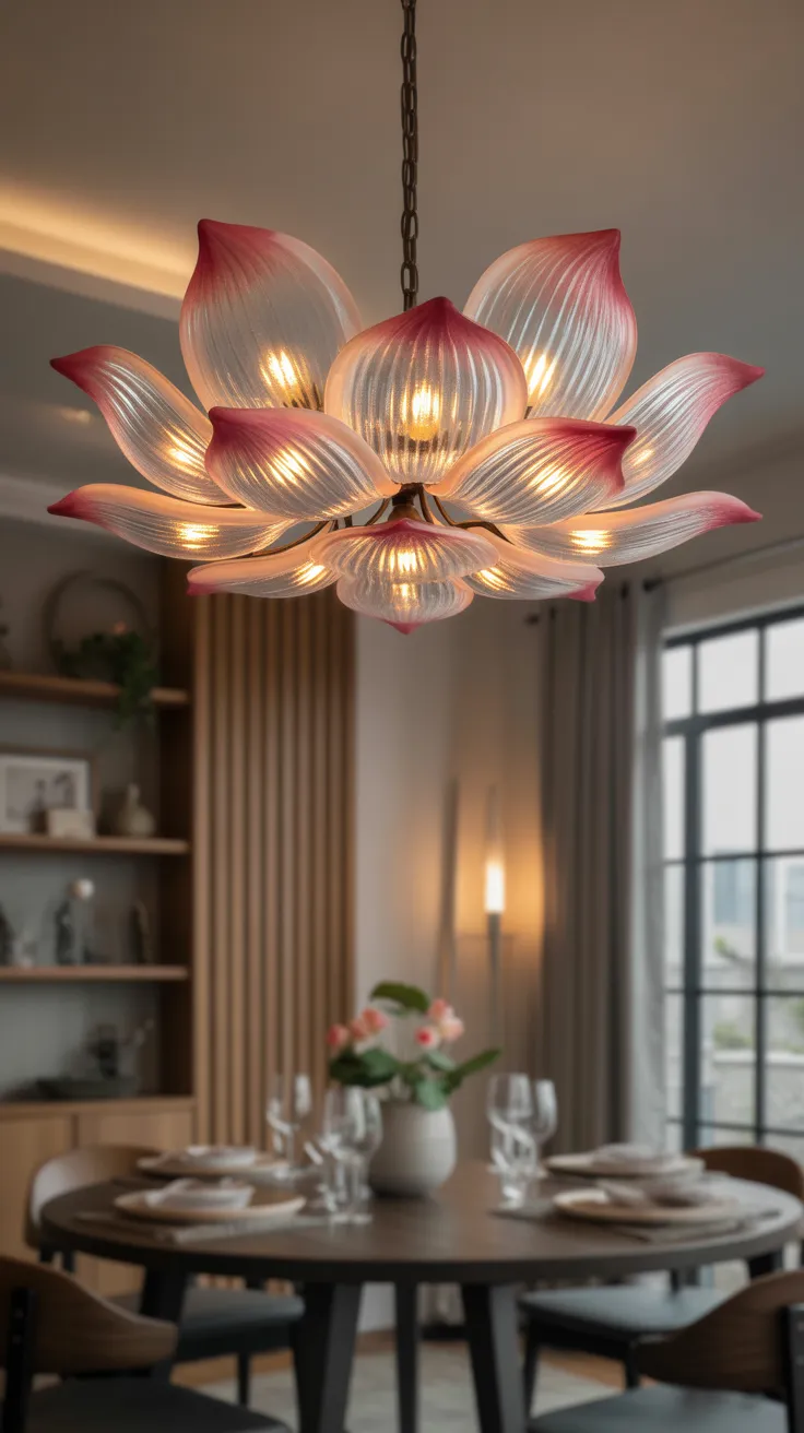 Flower-Shaped Lamps With Glowing Bulbs: 10 Enchanting Designs