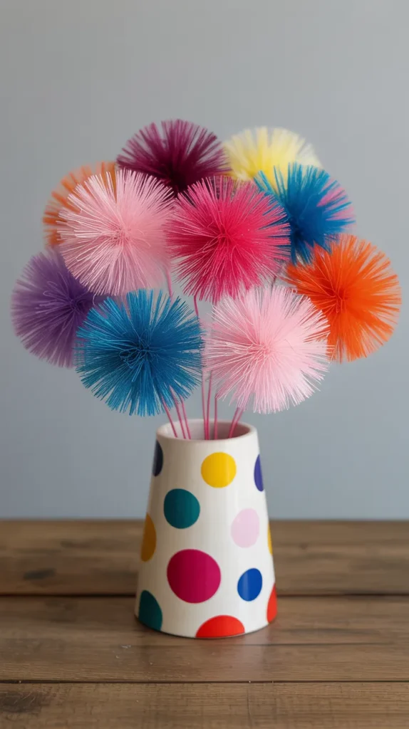 Fuzzy Wire Flower Bouquet: Stunning DIY Craft Ideas