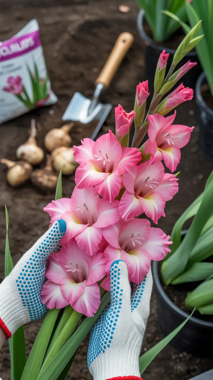 Pink Gladiolus Flower Bulbs: Gorgeous Spring Planting Guide