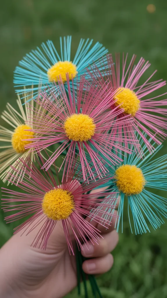 Fuzzy Wire Flower Bouquet: Stunning DIY Craft Ideas