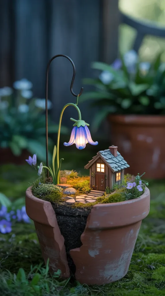 Miniature Flower Fairy Lantern: Enchanting Magical Garden Decor