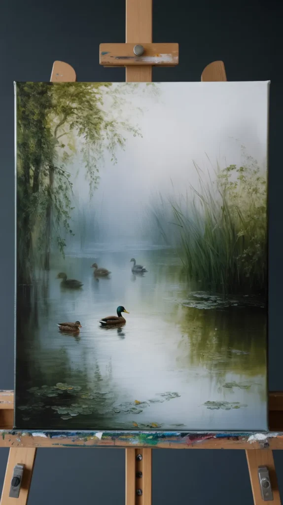 Duck Pond Painting Ideas: 15 Breathtaking Waterscapes