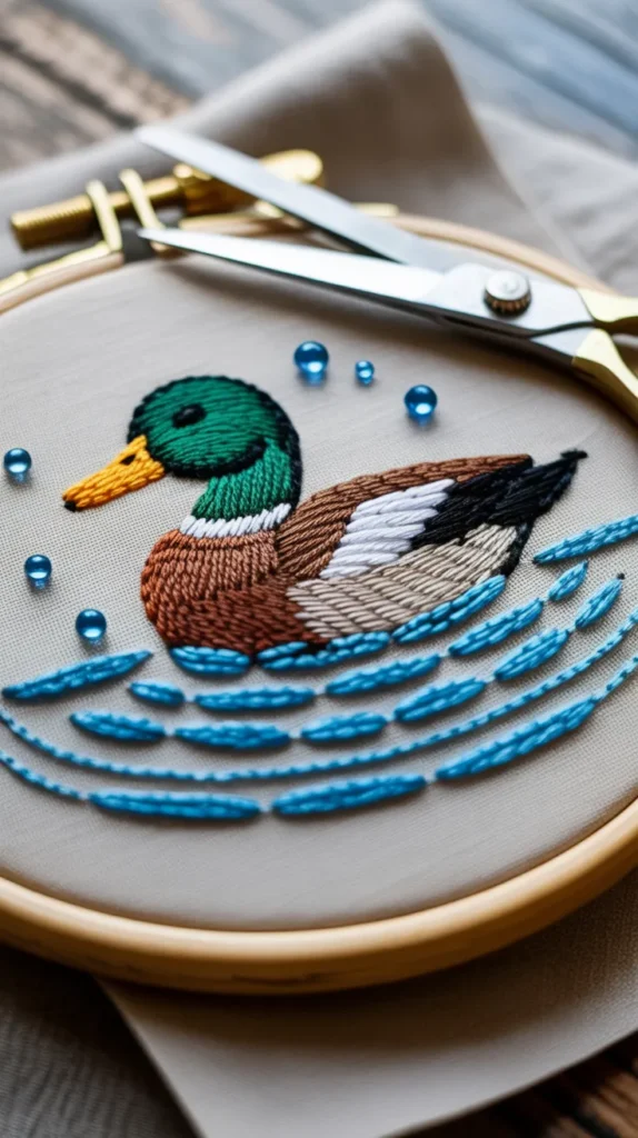 Duck Pond Embroidery Ideas: 12 Enchanting Designs